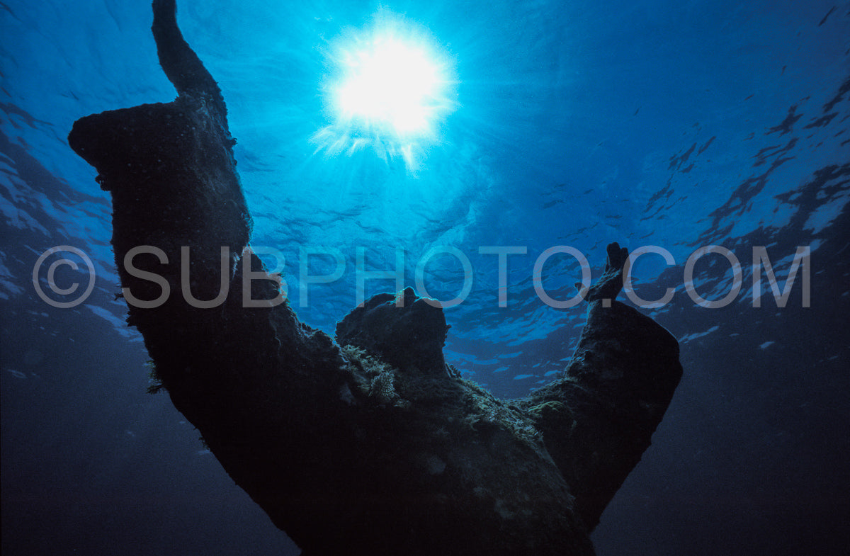 Christ of The Abyss statue in the Florida Keys
