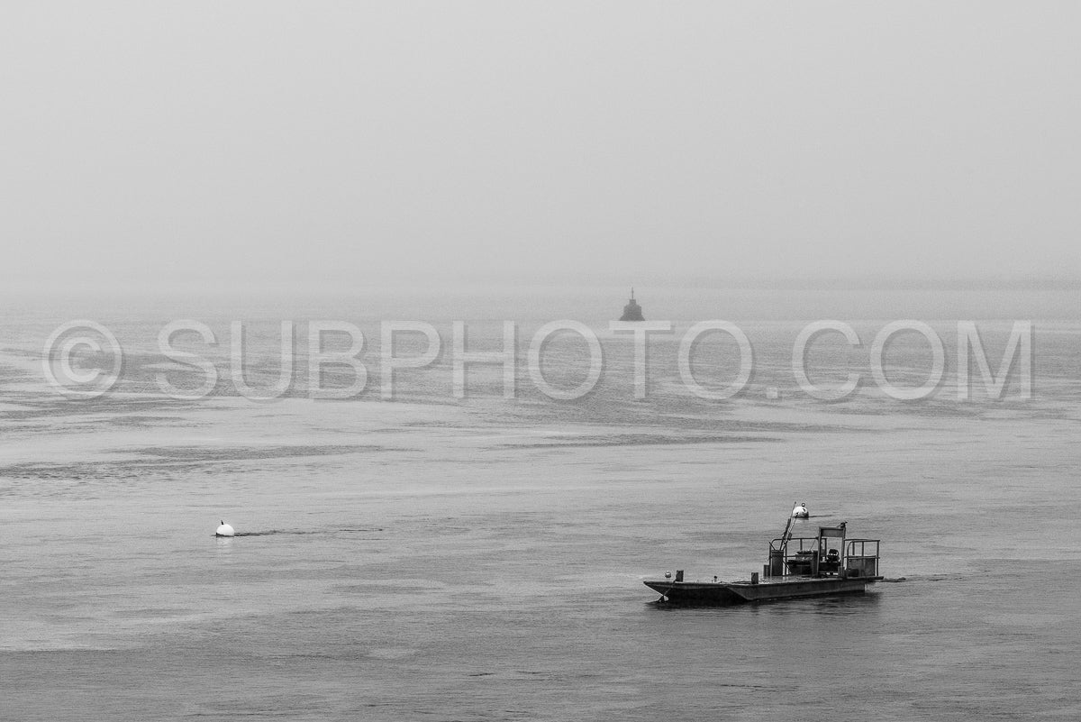 Photo de lever de soleil brumeux sur le Croisic