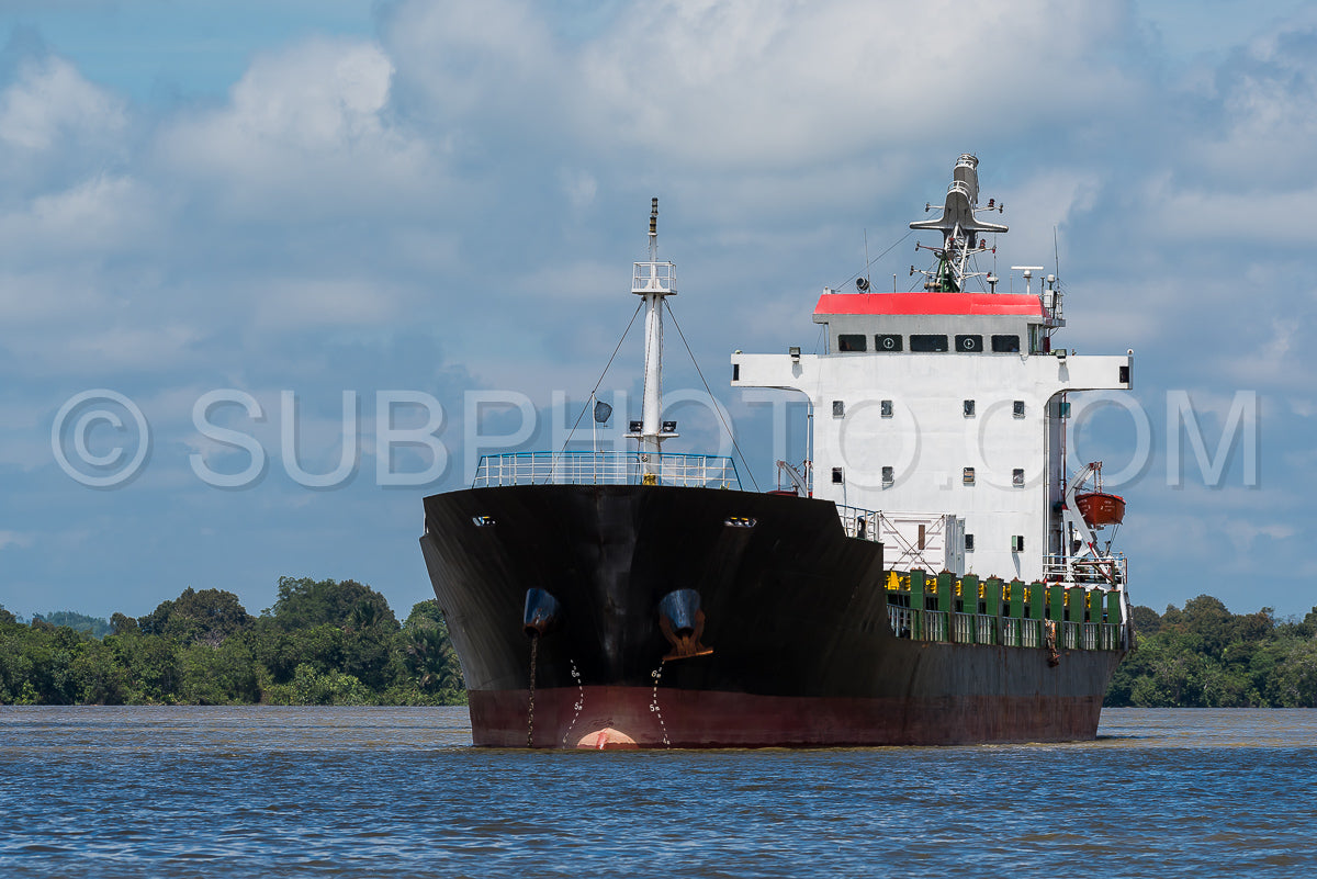 Large boat waiting for cargo