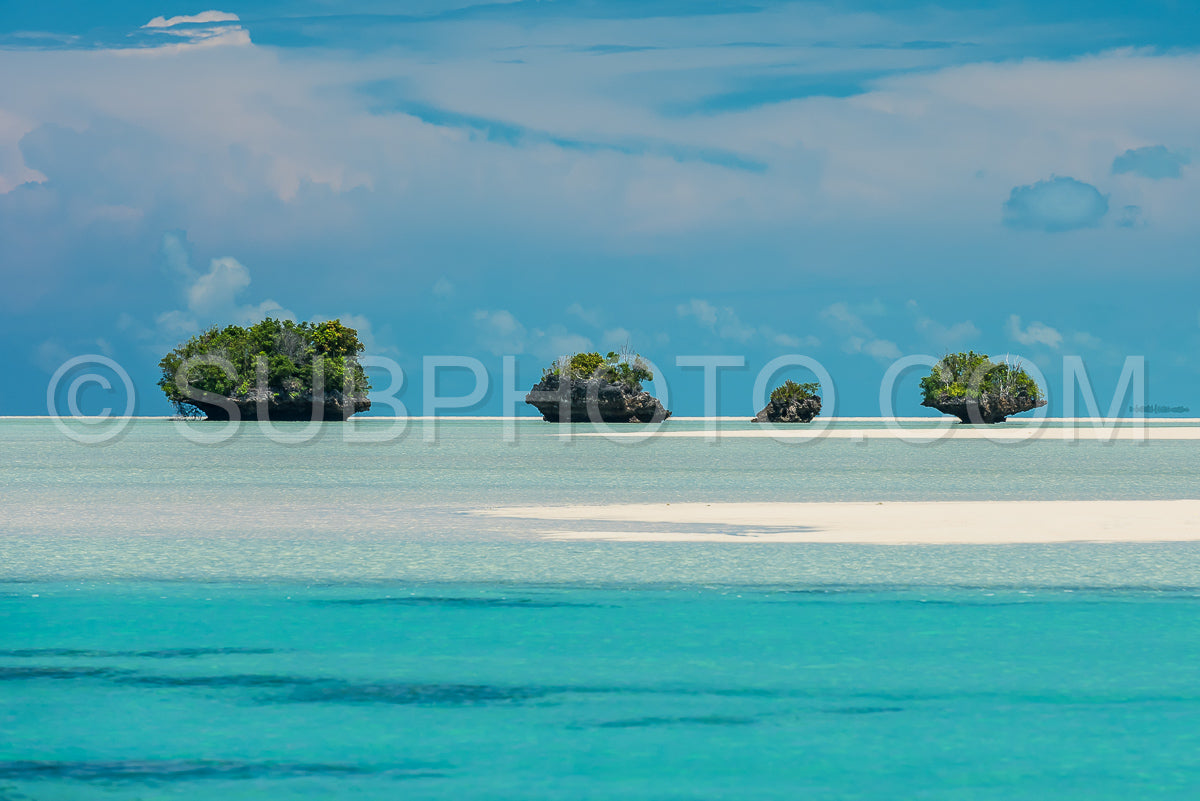 pulau Maratua pristine island isolated rocks