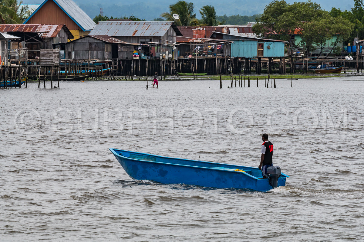Fisherman in the city of Sorong- Raja Ampat- Indonesia
