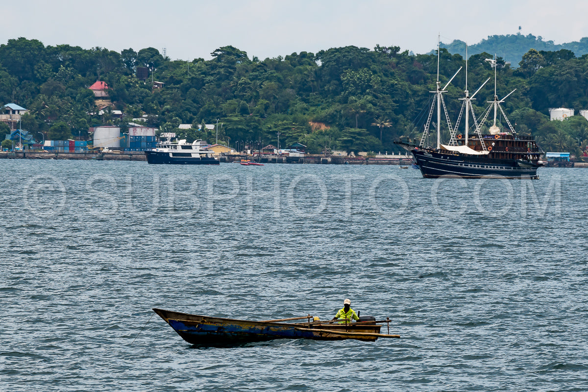 Fisherman in the city of Sorong- Raja Ampat- Indonesia