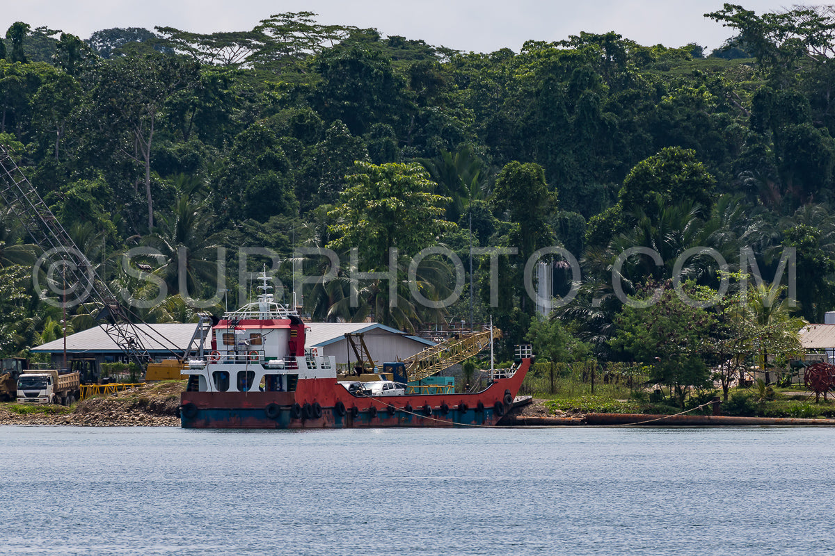 boat in port of Sorong- Raja Ampat- Indonesia