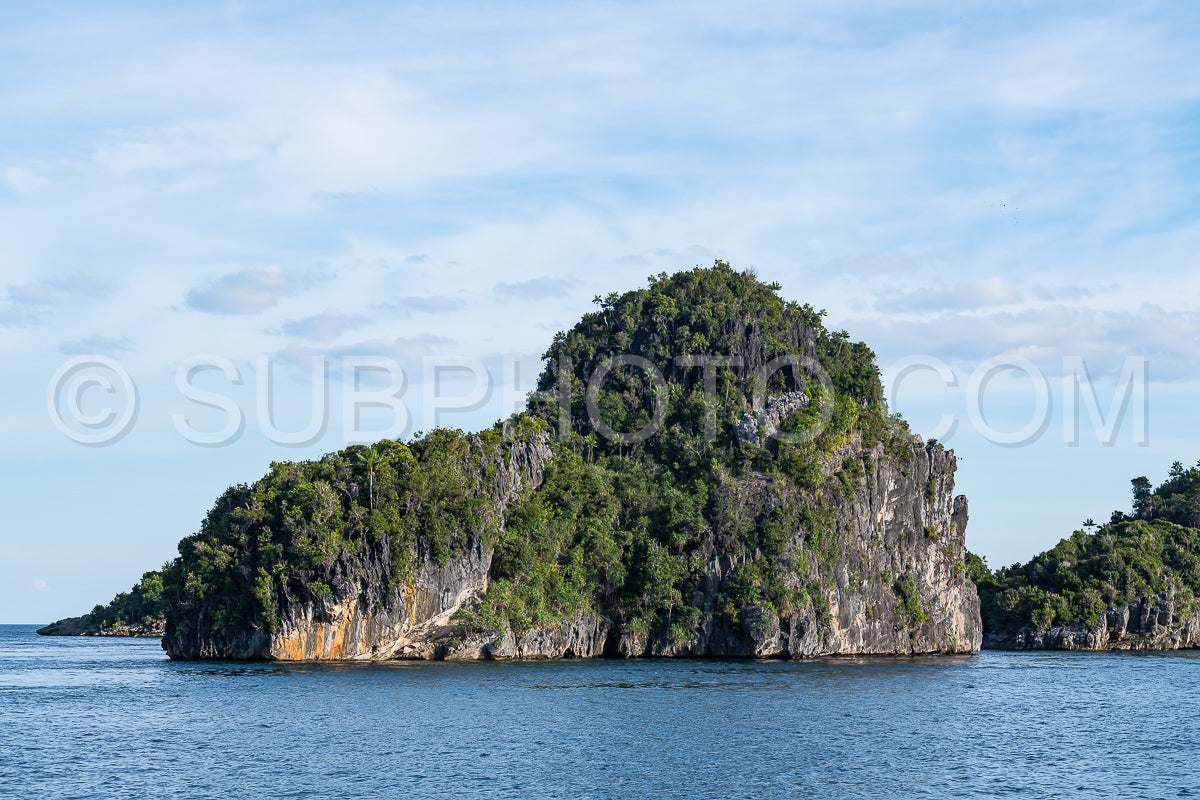East Misool- group of small island in shallow blue lagoon water- Raja Ampat- West Papua- Indonesia