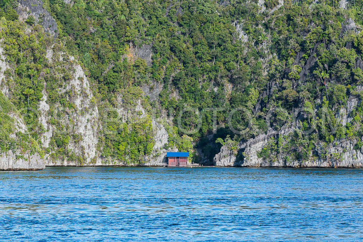 Photo de East Misool- groupe de petites îles dans un lagon bleu peu profond- Raja Ampat- Papouasie occidentale- Indonésie