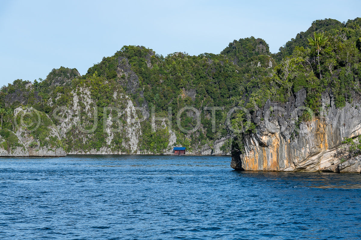 East Misool- group of small island in shallow blue lagoon water- Raja Ampat- West Papua- Indonesia