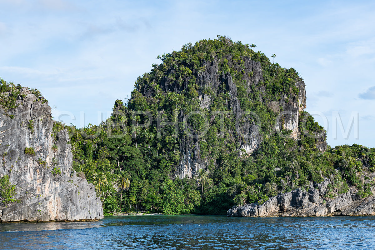 East Misool- group of small island in shallow blue lagoon water- Raja Ampat- West Papua- Indonesia