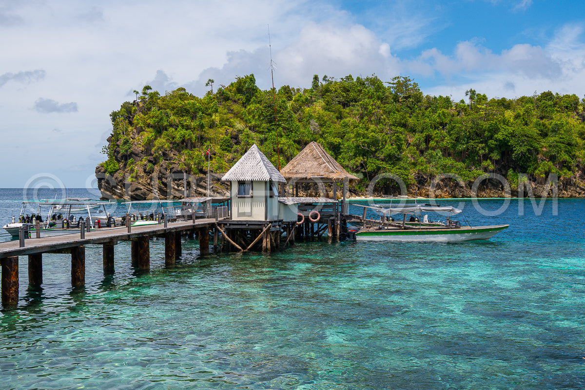 diving resort in the Raja Ampat- Indonesia
