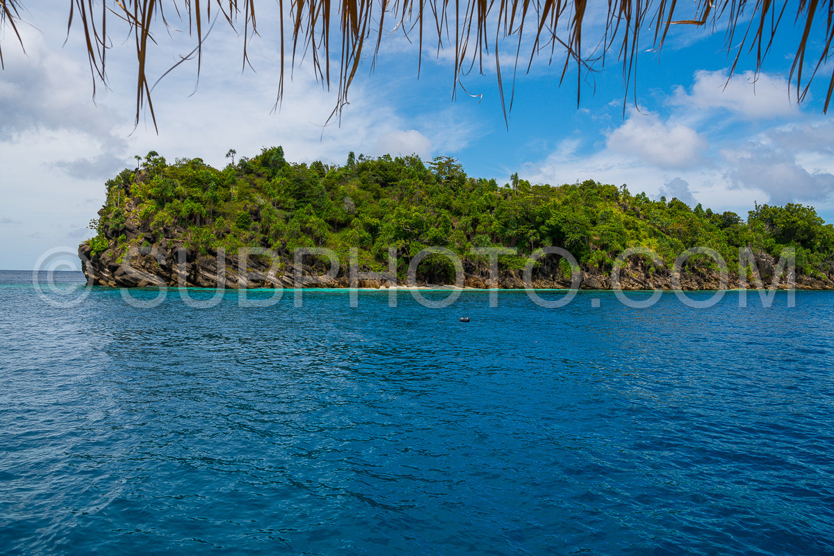 East Misool- group of small island in shallow blue lagoon water- Raja Ampat- West Papua- Indonesia