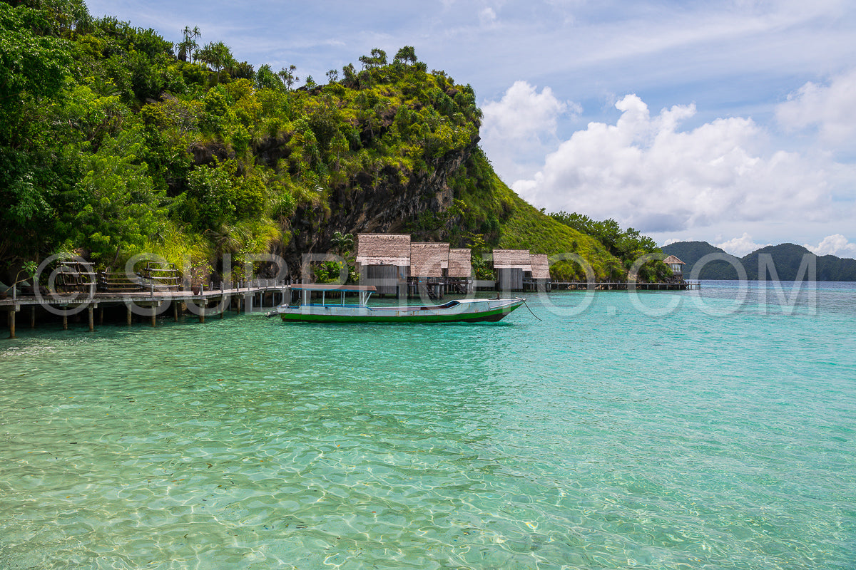 diving resort in the Raja Ampat- Indonesia