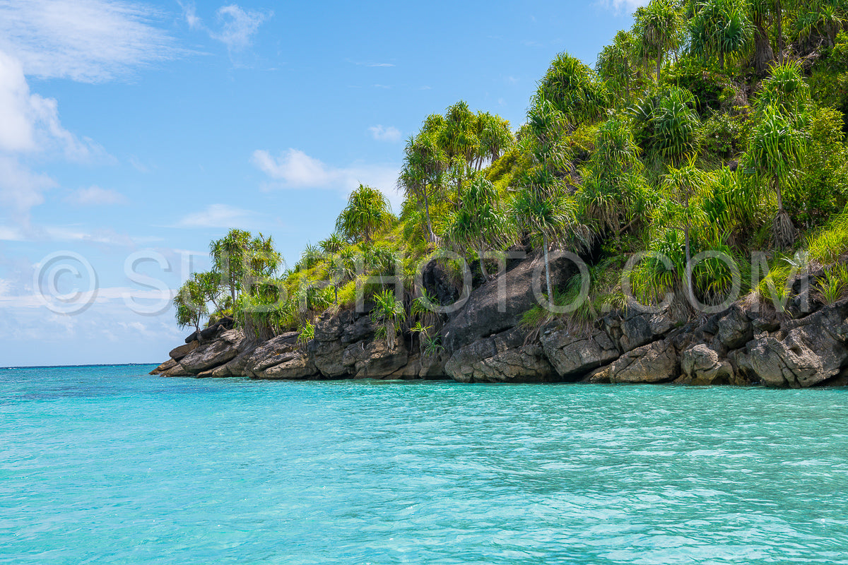 East Misool- group of small island in shallow blue lagoon water- Raja Ampat- West Papua- Indonesia