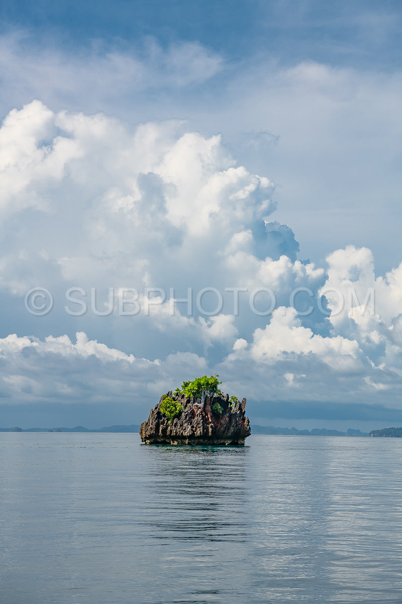 East Misool- group of small island in shallow blue lagoon water- Raja Ampat- West Papua- Indonesia