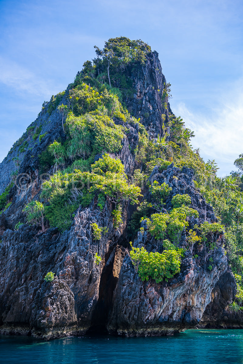 East Misool- group of small island in shallow blue lagoon water- Raja Ampat- West Papua- Indonesia