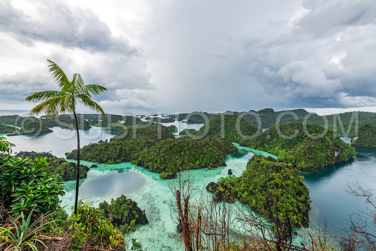 East Misool- group of small island in shallow blue lagoon water- Raja Ampat- West Papua- Indonesia