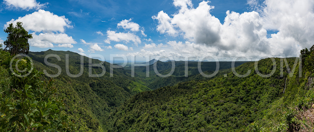 panoramic view of Black River Gorges National Park- Mauritius