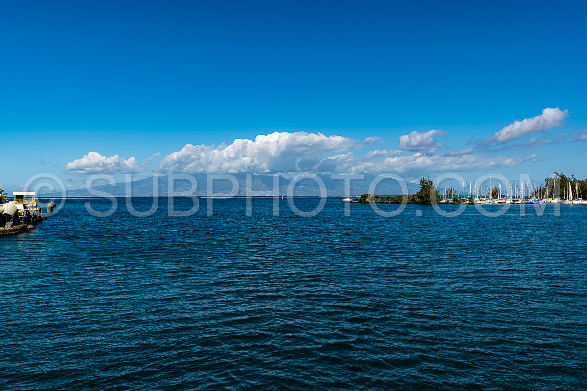 view of Moorea harbor- French Polynesia