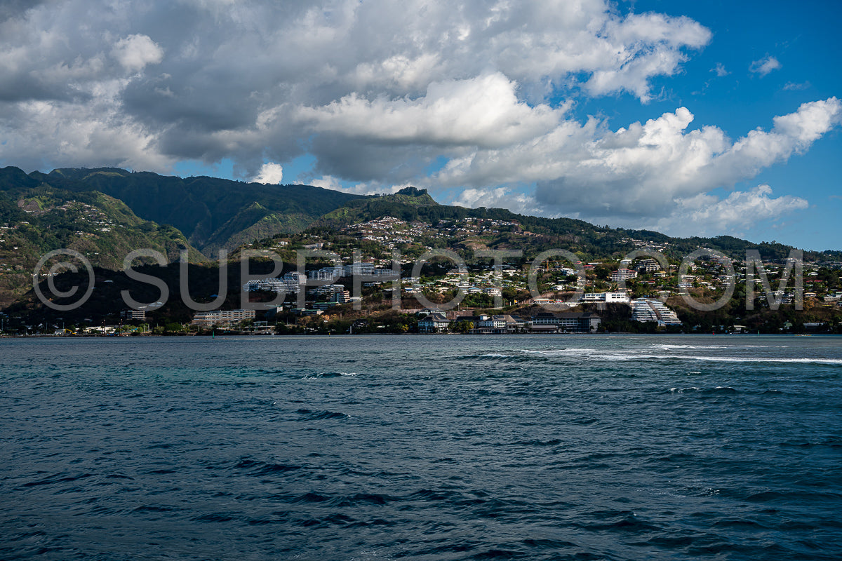 view of Moorea harbor- French Polynesia