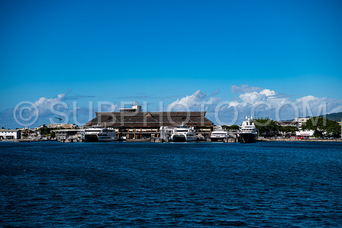 view of Moorea harbor- French Polynesia