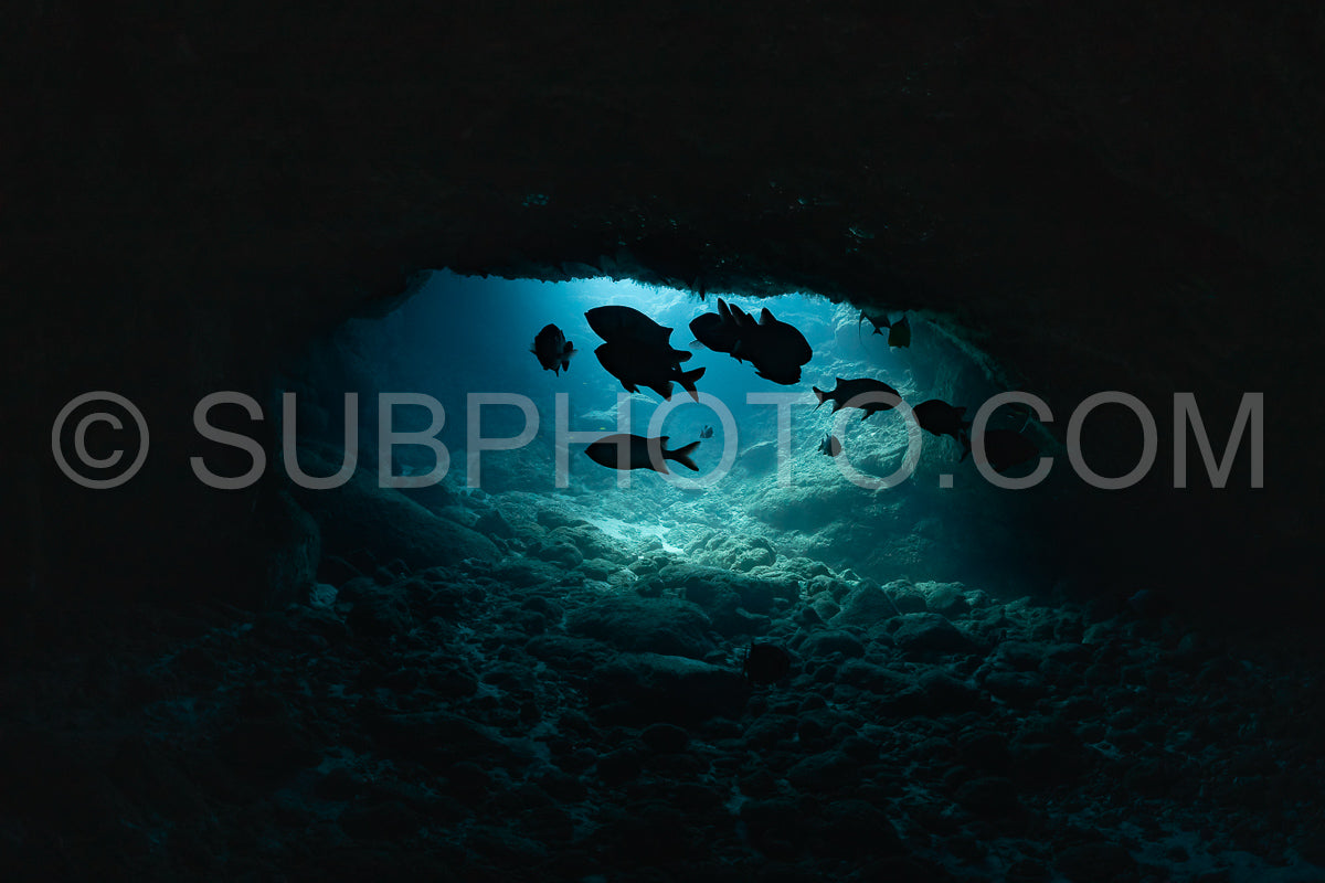 underwater cave