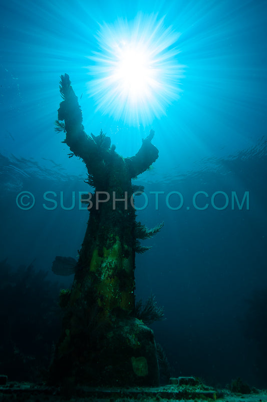 Christ of The Abyss statue in the Florida Keys