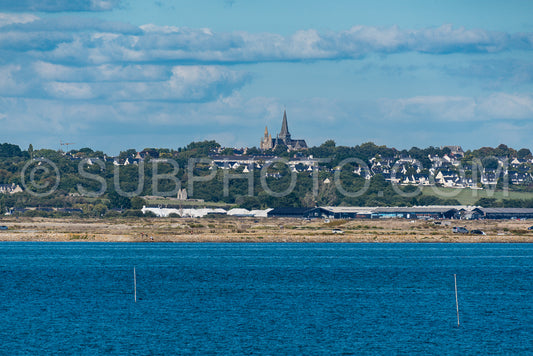 Photo de Collégiale Saint-Aubin de Guérande vue de la mer
