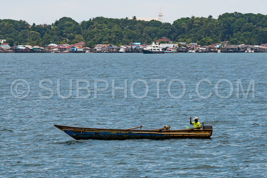 Fisherman in the city of Sorong- Raja Ampat- Indonesia