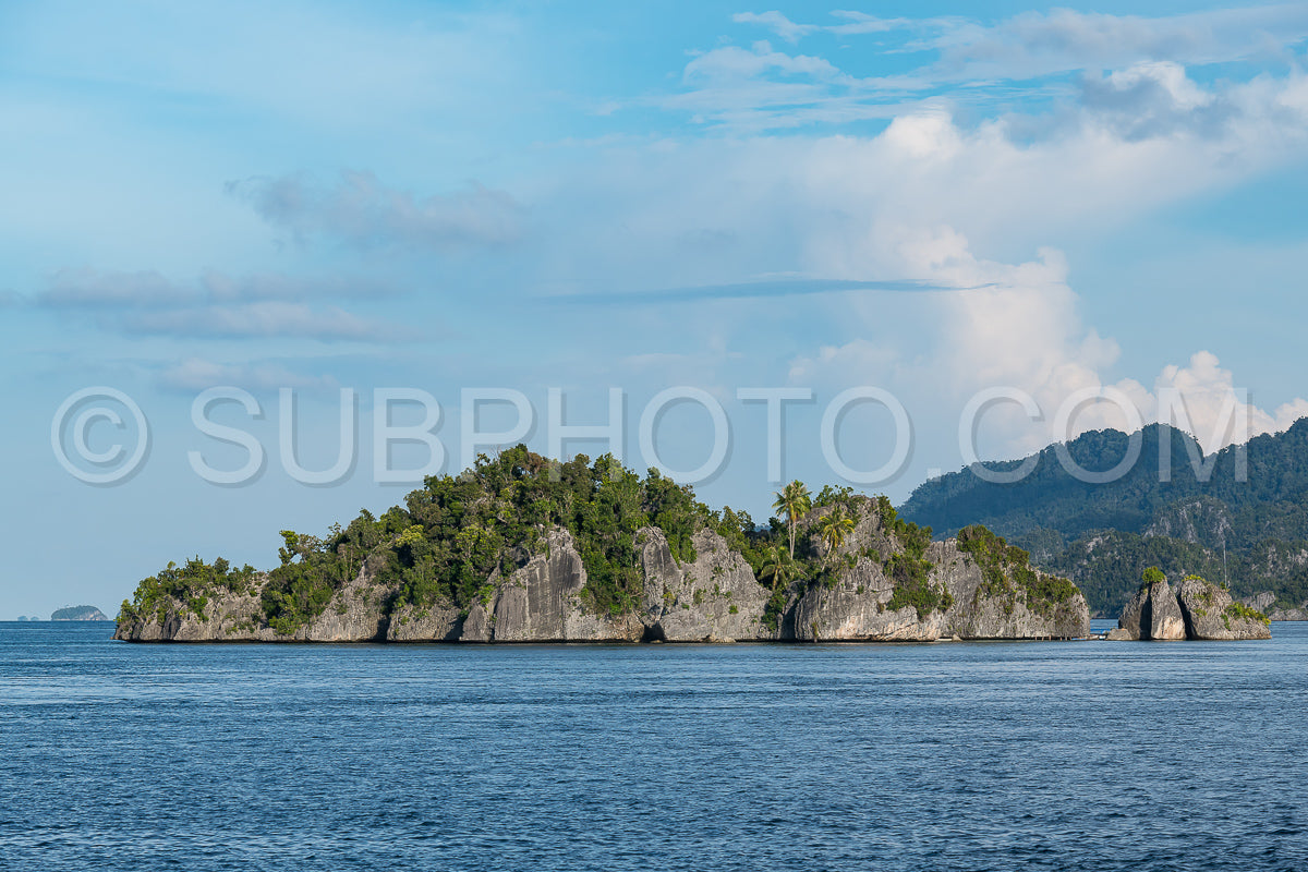 East Misool- group of small island in shallow blue lagoon water- Raja Ampat- West Papua- Indonesia