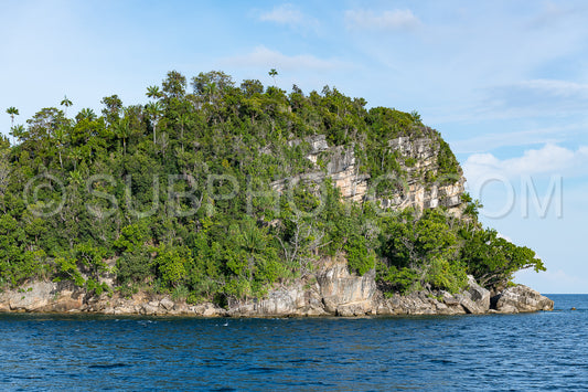 East Misool- group of small island in shallow blue lagoon water- Raja Ampat- West Papua- Indonesia