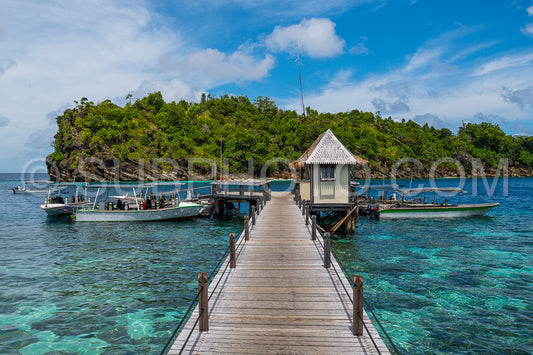 diving resort in the Raja Ampat- Indonesia