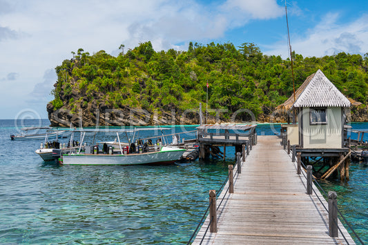 diving resort in the Raja Ampat- Indonesia