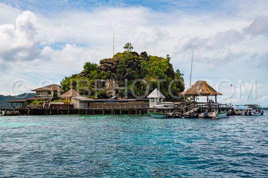 diving resort in the Raja Ampat- Indonesia
