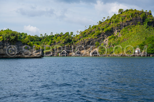 East Misool- group of small island in shallow blue lagoon water- Raja Ampat- West Papua- Indonesia