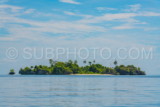 East Misool- group of small island in shallow blue lagoon water- Raja Ampat- West Papua- Indonesia