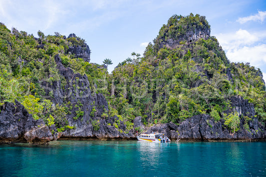 East Misool- group of small island in shallow blue lagoon water- Raja Ampat- West Papua- Indonesia