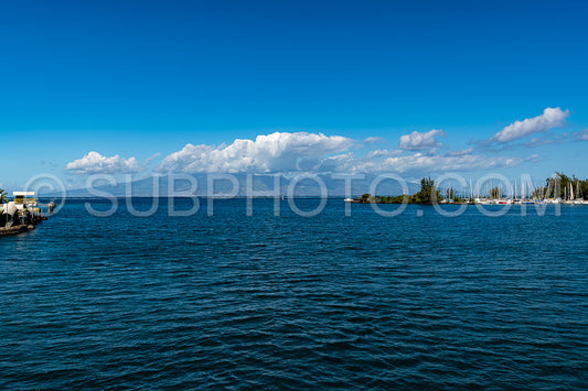 view of Moorea harbor- French Polynesia
