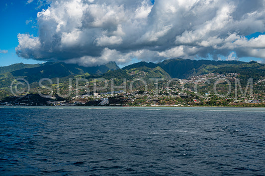 view of Moorea harbor- French Polynesia