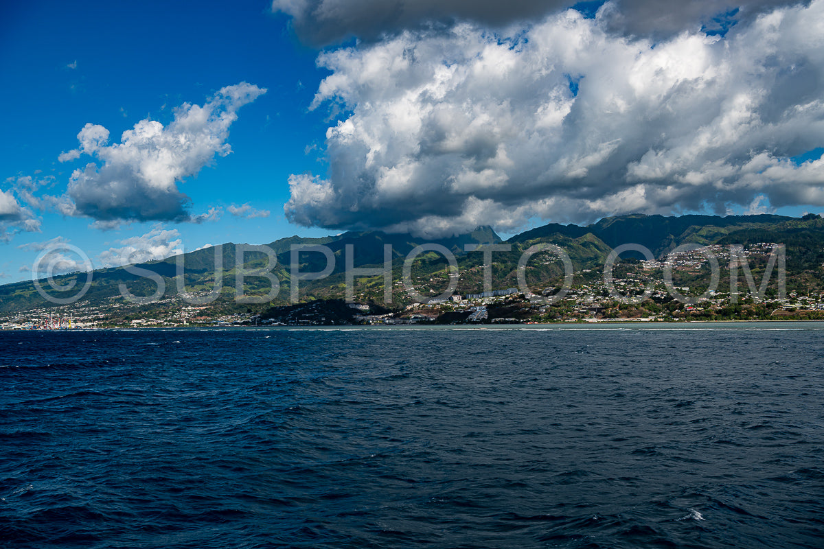 view of Moorea harbor- French Polynesia
