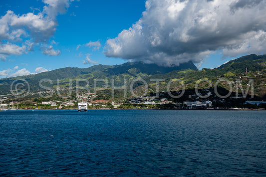 view of Moorea harbor- French Polynesia