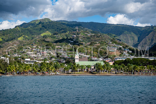 view of Moorea harbor- French Polynesia