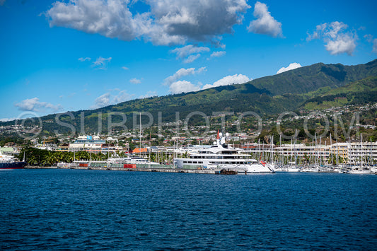 view of Moorea harbor- French Polynesia