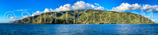 Panoramic view of Tahiti island